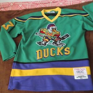 Greg Goldberg Mighty Ducks #33 Headgear Classics Movie Authentic Hockey Jersey